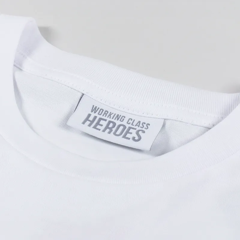 Working Class Heroes Spring Flowers T Shirt White-7
